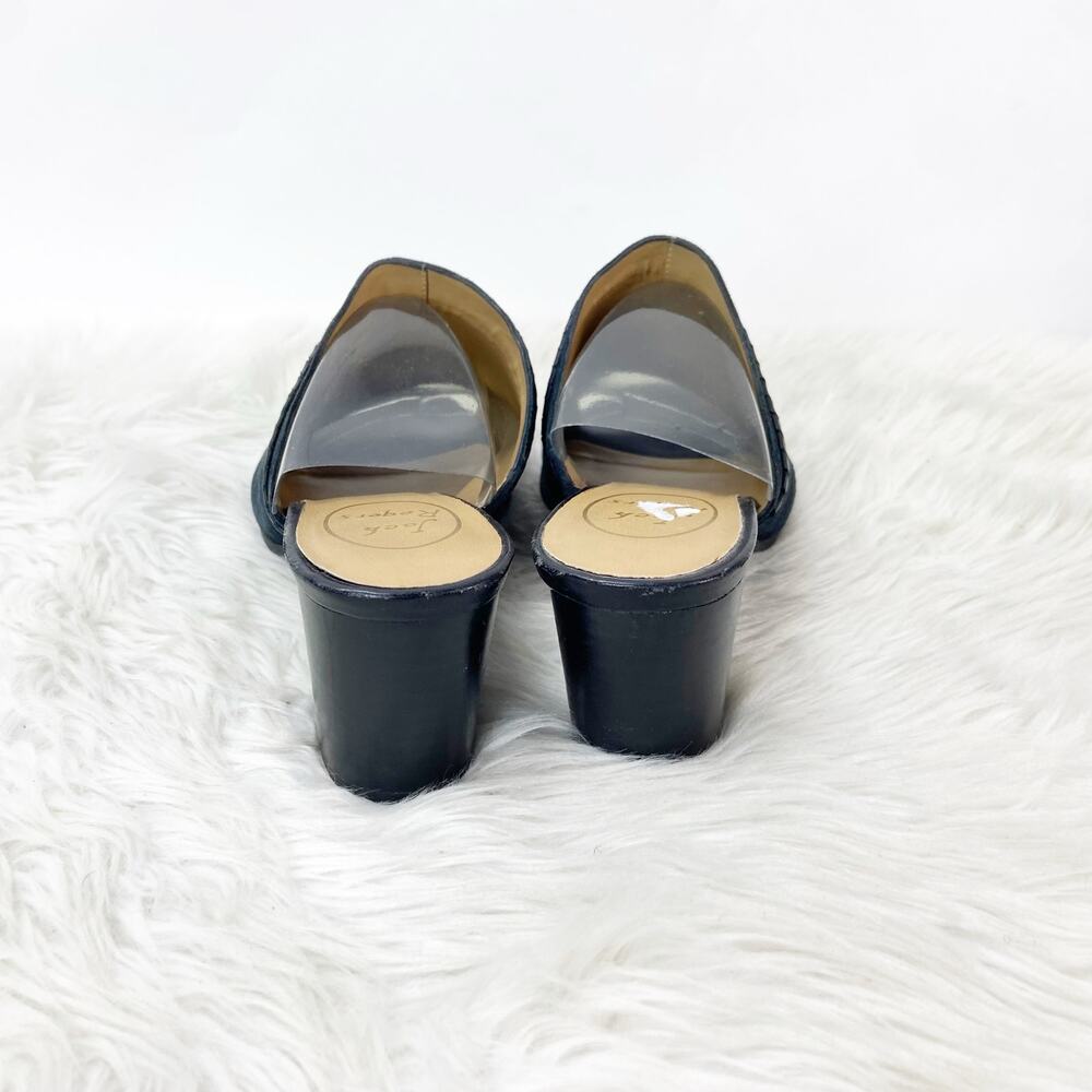 Jack Rogers 8.5 M Womens Black Suede Leather Campbell Slide Mule Sandals - Picture 5 of 16